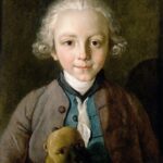 Portrait Of A Young Boy With A Dog by Philip Mercier